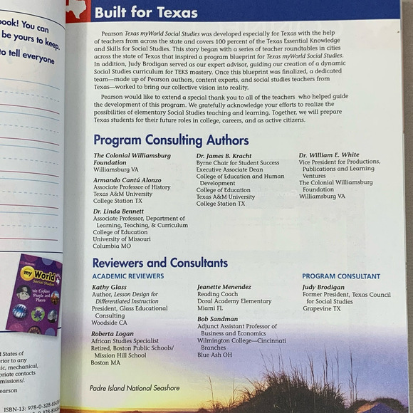 Texas My World Social Studies Grade 3 Homeschool Curriculum Pearson Paperback - Picture 5 of 8